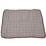 Pet Cooling Mat Breathable Soft Summer Dog Cat Sleeping Pad for Kennel Sofa Bed FloorBrown XXL