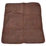 Pet Cooling Mat Breathable Soft Summer Dog Cat Sleeping Pad for Kennel Sofa Bed FloorBrown XXL - Side View
