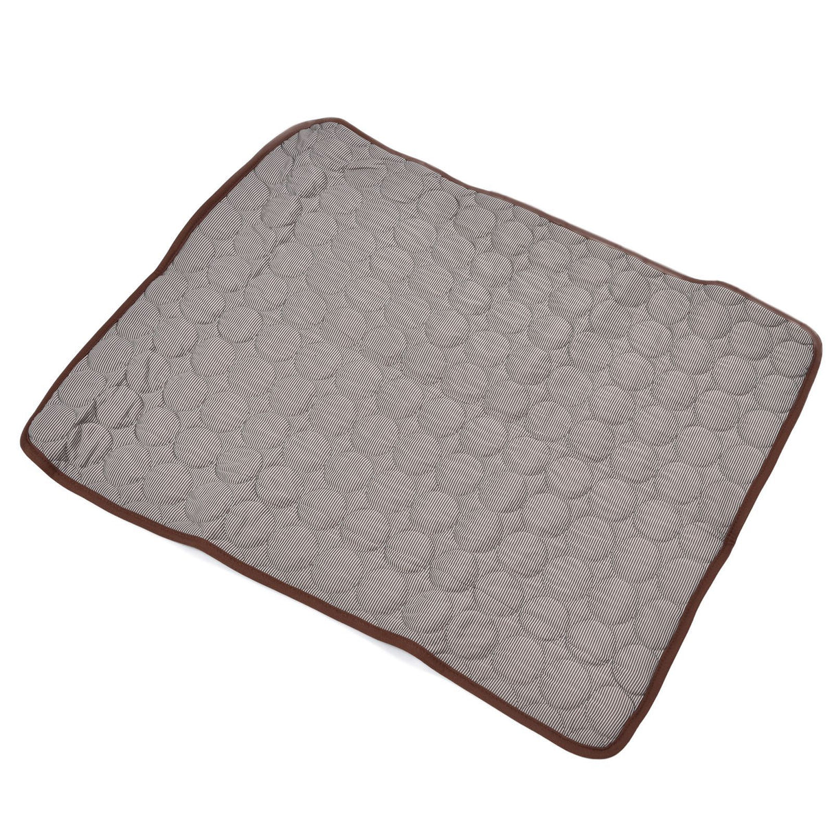 Pet Cooling Mat Breathable Soft Summer Dog Cat Sleeping Pad for Kennel Sofa Bed FloorBrown XXL