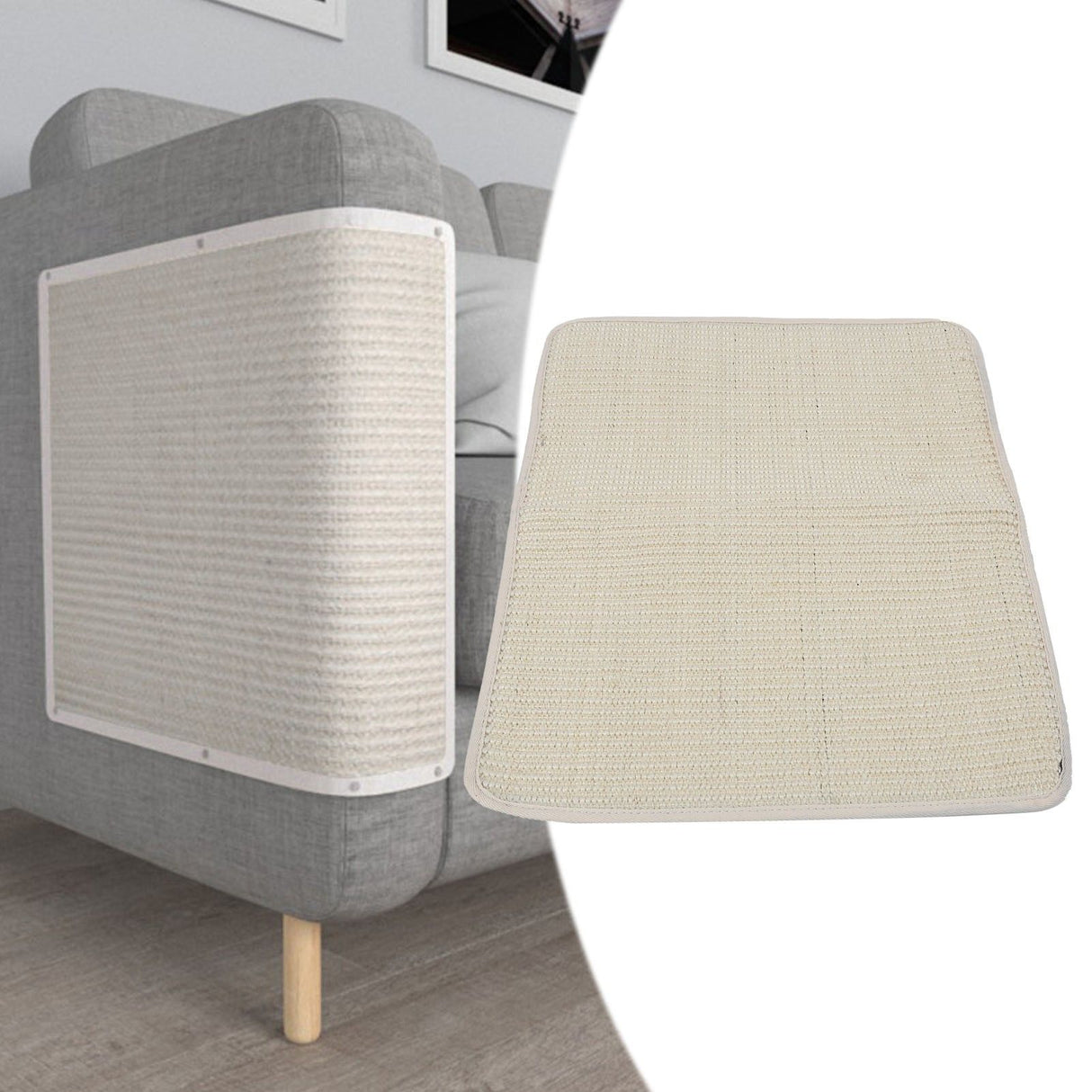 Cat Scratch Pad Fabric Sofa Wooden Door Protective Cover Pad Cat Claw Mark Claw Sharpener Pet SuppliesShort Side (40*50cm)
