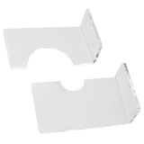 Sword Display Rack Acrylic Wall Mounted Horizontal Sword Holder Storage Stand Decoration Transparent - Rear View