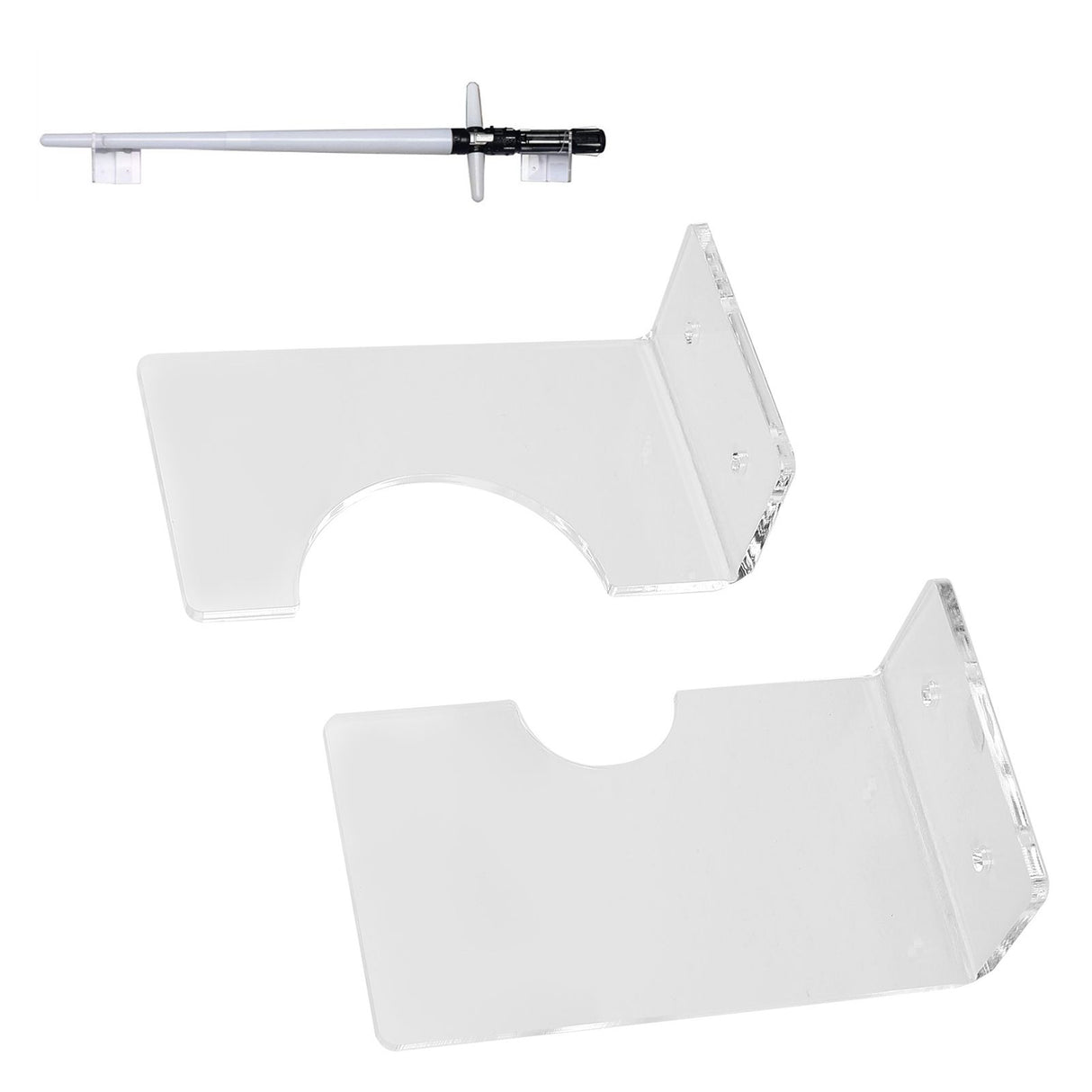 Sword Display Rack Acrylic Wall Mounted Horizontal Sword Holder Storage Stand Decoration Transparent