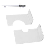 Sword Display Rack Acrylic Wall Mounted Horizontal Sword Holder Storage Stand Decoration Transparent