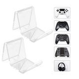 Headphone Bracket Wall Mounted Headset Hanger Acrylic Game Controller Bracket for Home Office