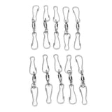 10pcs Hanging Hook Stainless Steel 360° Rotating Hook for Bird Feeder Wind Chimes7cm
