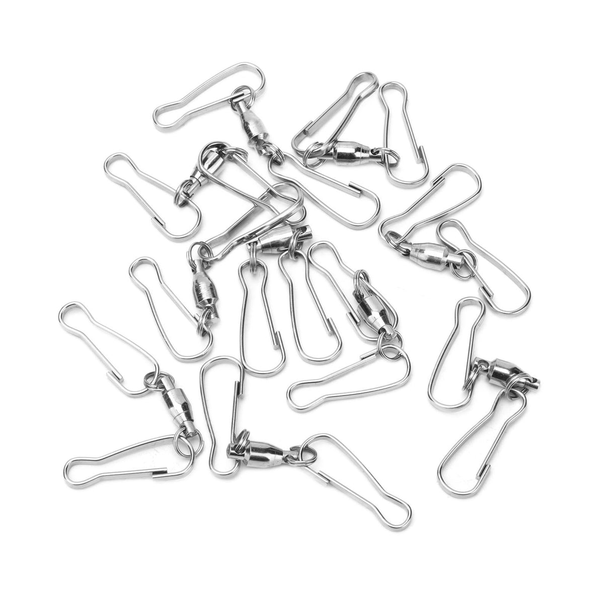 10pcs Hanging Hook Stainless Steel 360° Rotating Hook for Bird Feeder Wind Chimes7cm