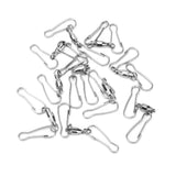 10pcs Hanging Hook Stainless Steel 360° Rotating Hook for Bird Feeder Wind Chimes7cm