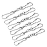10pcs Hanging Hook Stainless Steel 360° Rotating Hook for Bird Feeder Wind Chimes7cm