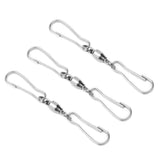 10pcs Hanging Hook Stainless Steel 360° Rotating Hook for Bird Feeder Wind Chimes7cm
