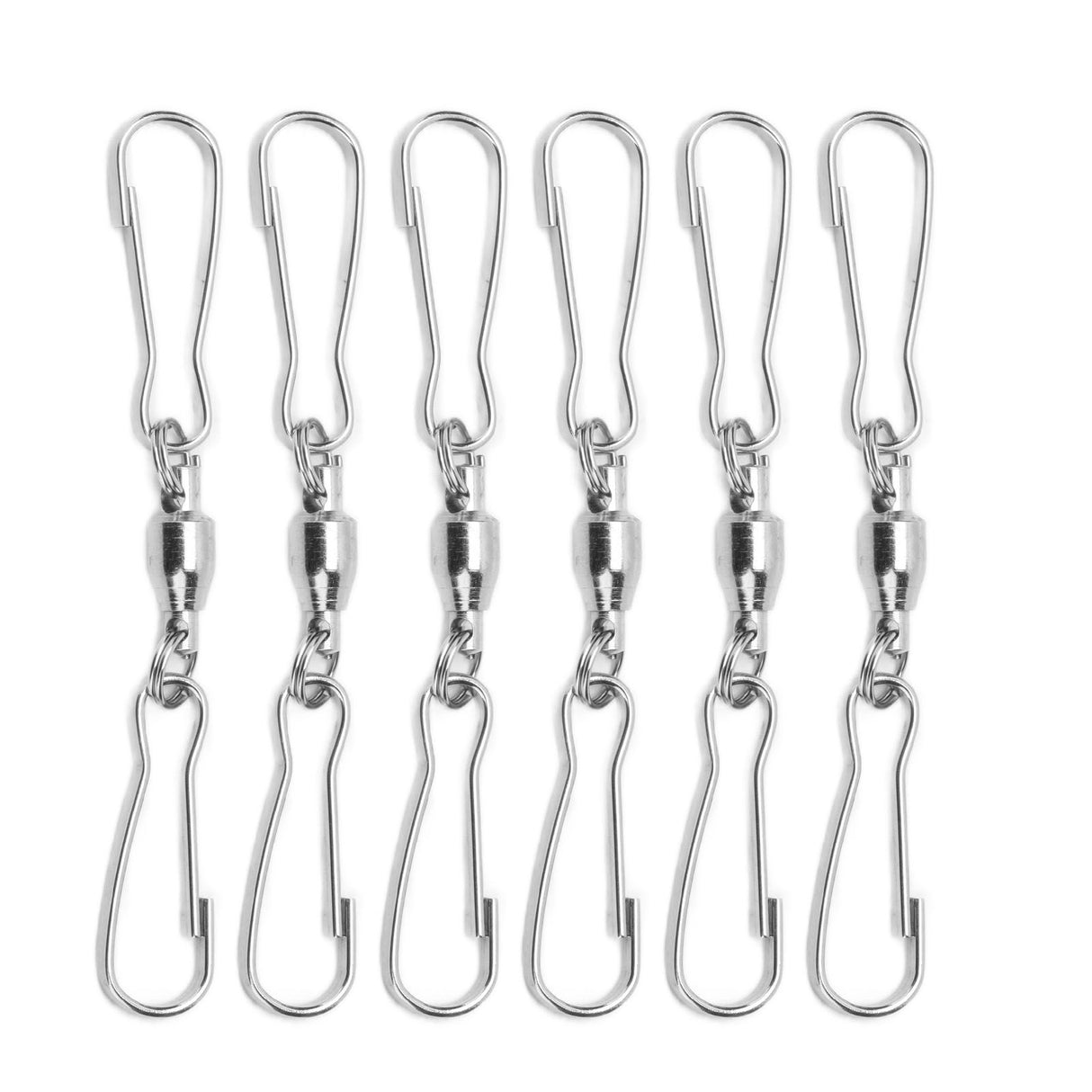 10pcs Hanging Hook Stainless Steel 360° Rotating Hook for Bird Feeder Wind Chimes7cm