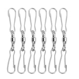 10pcs Hanging Hook Stainless Steel 360° Rotating Hook for Bird Feeder Wind Chimes7cm - Extra Image