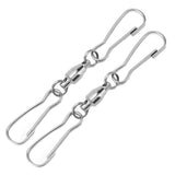 10pcs Hanging Hook Stainless Steel 360° Rotating Hook for Bird Feeder Wind Chimes7cm - Extra Image