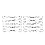 10pcs Hanging Hook Stainless Steel 360° Rotating Hook for Bird Feeder Wind Chimes8.2cm