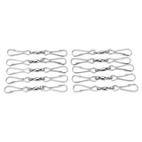 10pcs Hanging Hook Stainless Steel 360° Rotating Hook for Bird Feeder Wind Chimes8.2cm