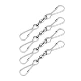 10pcs Hanging Hook Stainless Steel 360° Rotating Hook for Bird Feeder Wind Chimes8.2cm - Extra Image