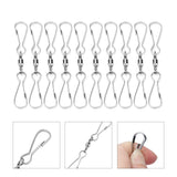 10pcs Hanging Hook Stainless Steel 360° Rotating Hook for Bird Feeder Wind Chimes8.2cm - Extra Image