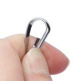 10pcs Hanging Hook Stainless Steel 360° Rotating Hook for Bird Feeder Wind Chimes8.2cm
