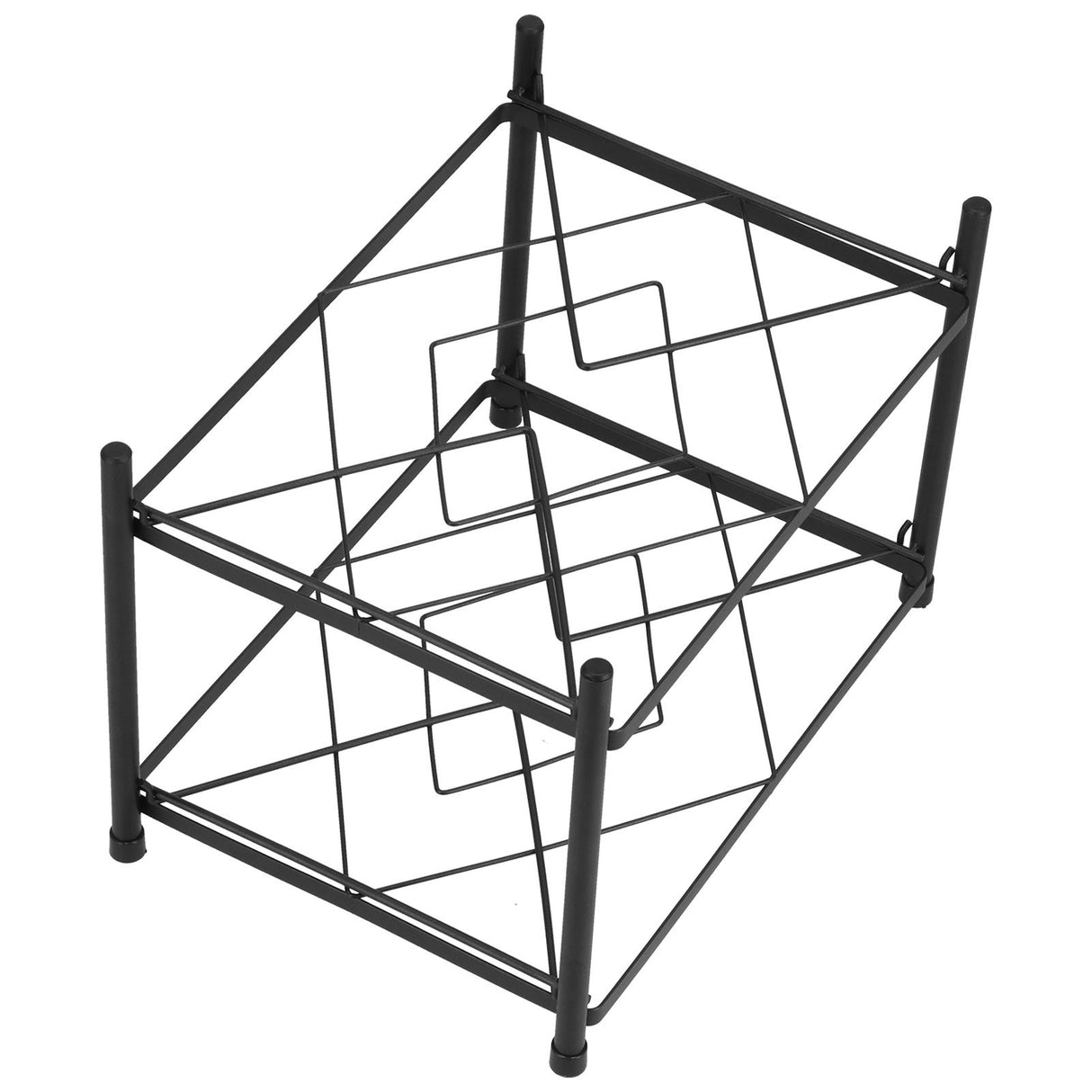 Multi Layer Pot Rack Free Standing Pan Organizer Holder Shelf Electric Cooker Cookware Rack for Kitchen2 Layer