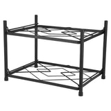 Multi Layer Pot Rack Free Standing Pan Organizer Holder Shelf Electric Cooker Cookware Rack for Kitchen2 Layer