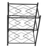 Multi Layer Pot Rack Free Standing Pan Organizer Holder Shelf Electric Cooker Cookware Rack for Kitchen3 Layer - Front View