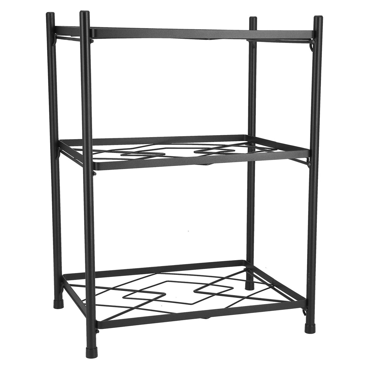 Multi Layer Pot Rack Free Standing Pan Organizer Holder Shelf Electric Cooker Cookware Rack for Kitchen3 Layer