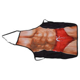 Muscle Pattern Funny Novelty Apron Kitchen Apron for Men Women Chef Waitress BBQ Baking