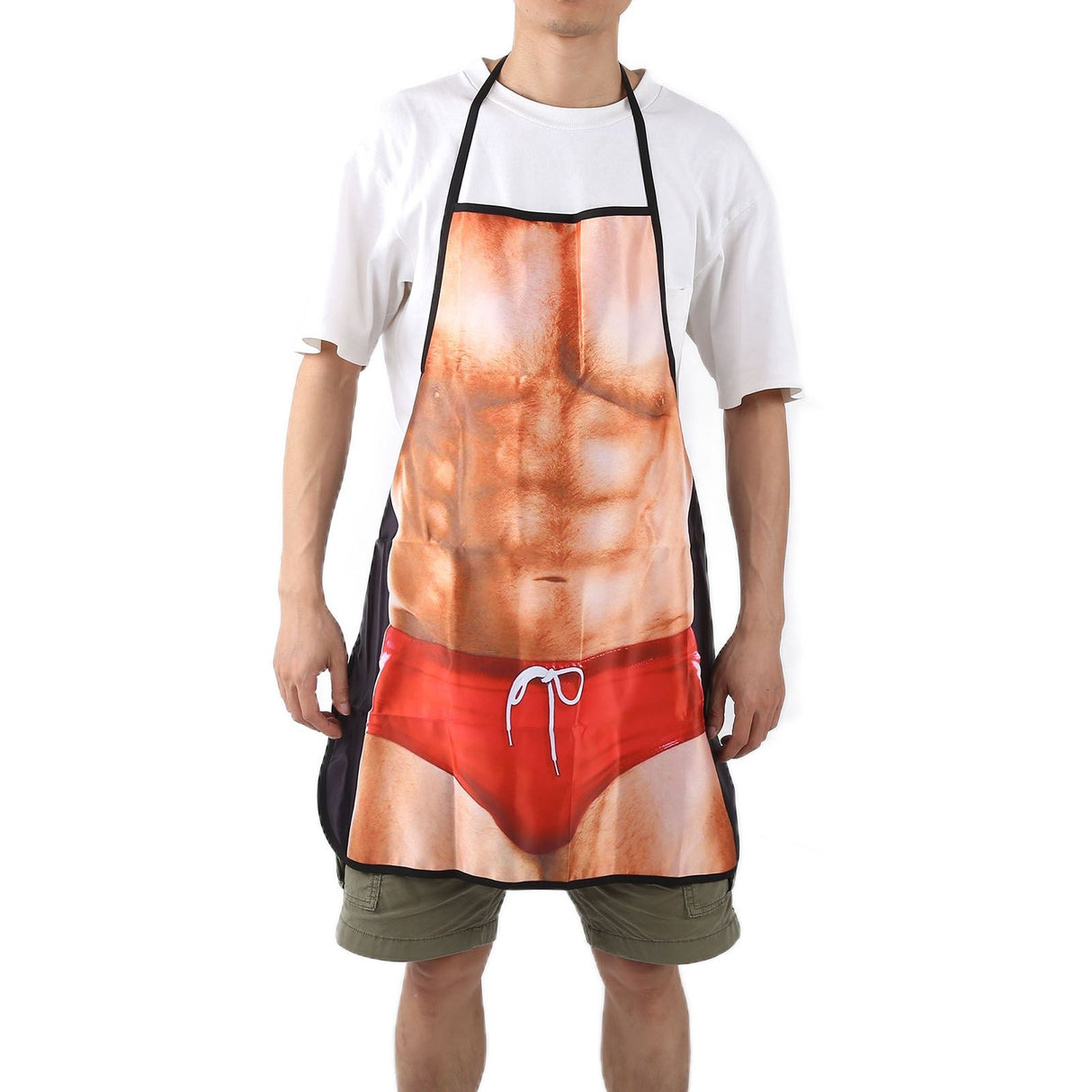 Muscle Pattern Funny Novelty Apron Kitchen Apron for Men Women Chef Waitress BBQ Baking