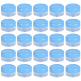 Empty Cream Container 25pcs Plastic Compact Round Small Cosmetic Jar for Travel