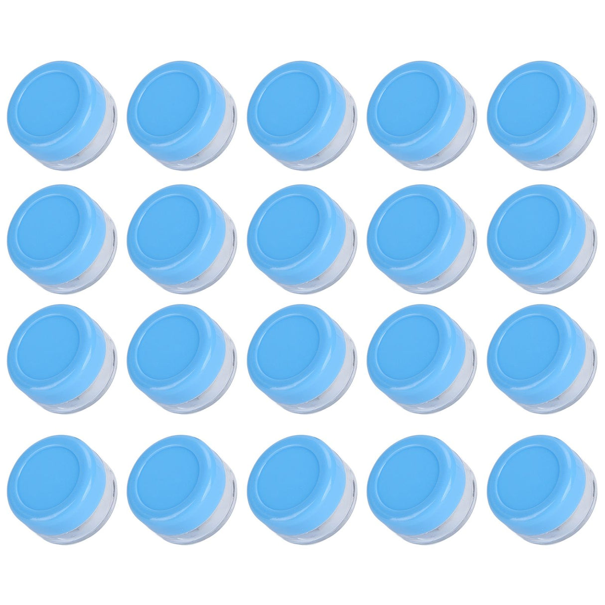 Empty Cream Container 25pcs Plastic Compact Round Small Cosmetic Jar for Travel