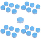 Empty Cream Container 25pcs Plastic Compact Round Small Cosmetic Jar for Travel