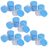Empty Cream Container 25pcs Plastic Compact Round Small Cosmetic Jar for Travel - Close-Up Angle