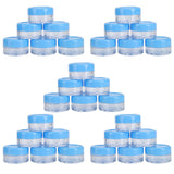Empty Cream Container 25pcs Plastic Compact Round Small Cosmetic Jar for Travel - Low Angle