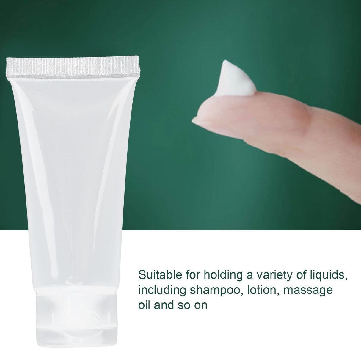 30pcs Empty Cosmetic Bottle Portable Lightweight Lotion Shampoo Squeeze Bottle for Travel
