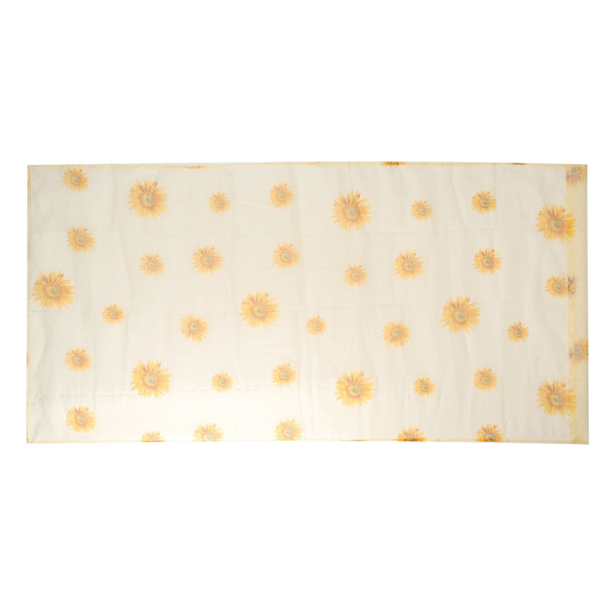 Sheer Curtain Sunflower Pattern Transparent Balcony Window Curtains Decor for Bedroom Living Room
