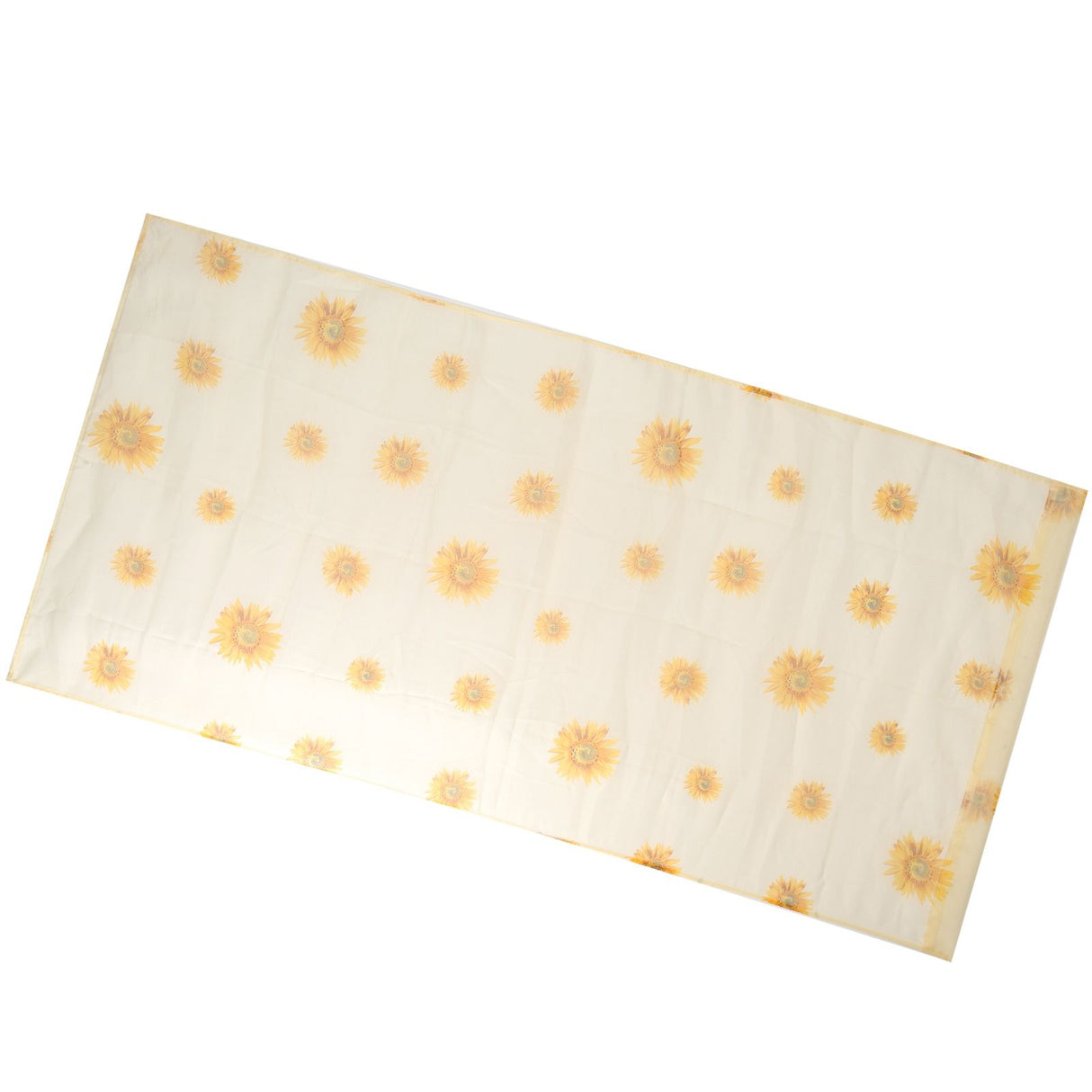 Sheer Curtain Sunflower Pattern Transparent Balcony Window Curtains Decor for Bedroom Living Room