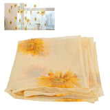 Sheer Curtain Sunflower Pattern Transparent Balcony Window Curtains Decor for Bedroom Living Room