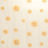 Sheer Curtain Sunflower Pattern Transparent Balcony Window Curtains Decor for Bedroom Living Room