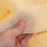 Sheer Curtain Sunflower Pattern Transparent Balcony Window Curtains Decor for Bedroom Living Room