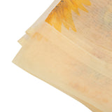 Sheer Curtain Sunflower Pattern Transparent Balcony Window Curtains Decor for Bedroom Living Room