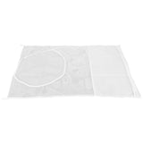 White Thickened Laundry Storage Bag WallMounted Toys Net Bag for Bathroom Laundry(with Grid )