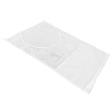 White Thickened Laundry Storage Bag WallMounted Toys Net Bag for Bathroom Laundry(with Grid ) - Top-Down View