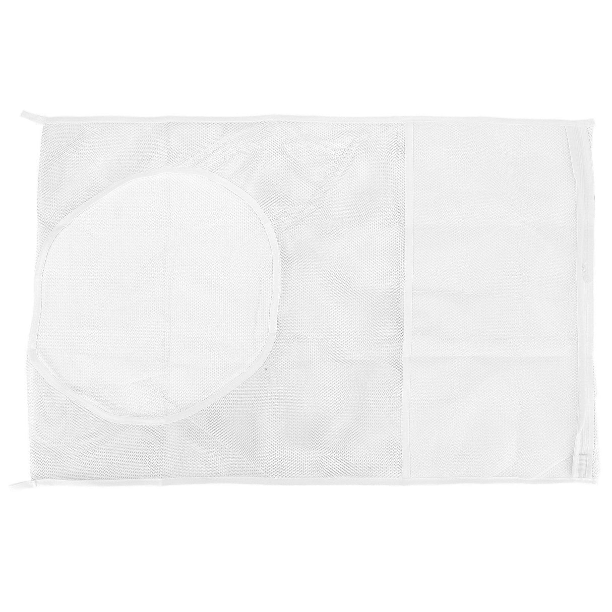 White Thickened Laundry Storage Bag WallMounted Toys Net Bag for Bathroom Laundry(with Grid )