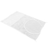 White Thickened Laundry Storage Bag WallMounted Toys Net Bag for Bathroom Laundry(with Grid )