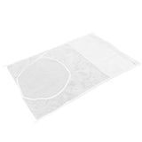 White Thickened Laundry Storage Bag WallMounted Toys Net Bag for Bathroom Laundry(with Grid )