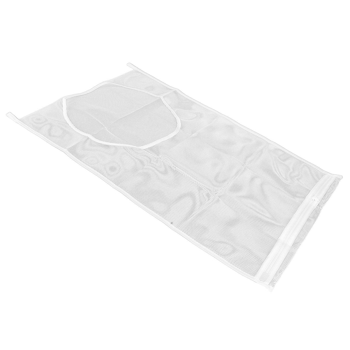 White Thickened Laundry Storage Bag WallMounted Toys Net Bag for Bathroom Laundry(Without Grid )