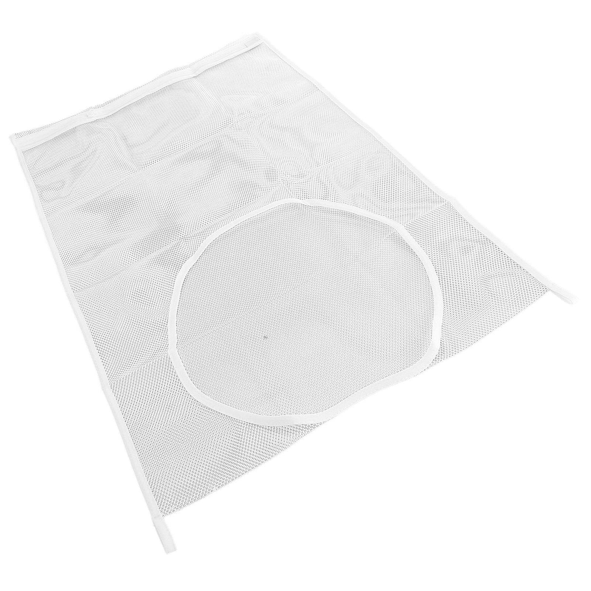 White Thickened Laundry Storage Bag WallMounted Toys Net Bag for Bathroom Laundry(Without Grid )