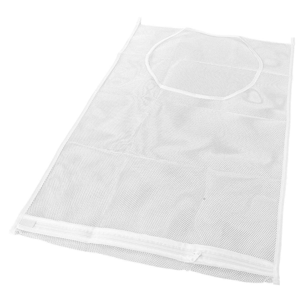White Thickened Laundry Storage Bag WallMounted Toys Net Bag for Bathroom Laundry(Without Grid )