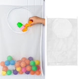 White Thickened Laundry Storage Bag WallMounted Toys Net Bag for Bathroom Laundry(Without Grid )