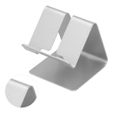 Cell Phone Holder Aluminum Alloy Lightweight and Portable Desk Phone Stand for Mobile Phones and TabletsSilver - Extra Image
