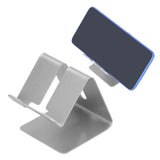Cell Phone Holder Aluminum Alloy Lightweight and Portable Desk Phone Stand for Mobile Phones and TabletsSilver - Extra Image